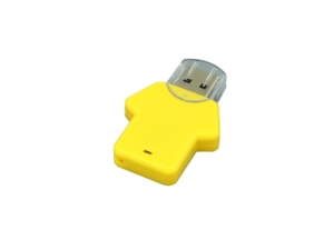 USB 2.0- флешка на 16 Гб в виде футболки (желтый) 16Gb