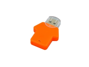 USB 2.0- флешка на 16 Гб в виде футболки (оранжевый) 16Gb