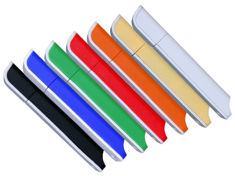 USB 2.0- флешка на 8 Гб с оригинальным двухцветным корпусом (черный/белый) 8Gb (Изображение 5)