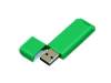 USB 2.0- флешка на 4 Гб с оригинальным двухцветным корпусом (зеленый/белый) 4Gb (Изображение 2)