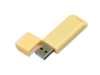USB 2.0- флешка на 64 Гб с оригинальным двухцветным корпусом (белый/желтый) 64Gb (Изображение 2)