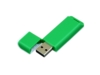 USB 2.0- флешка на 64 Гб с оригинальным двухцветным корпусом (зеленый/белый) 64Gb (Изображение 2)
