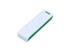 USB 2.0- флешка на 64 Гб с оригинальным двухцветным корпусом (зеленый/белый) 64Gb (Изображение 3)
