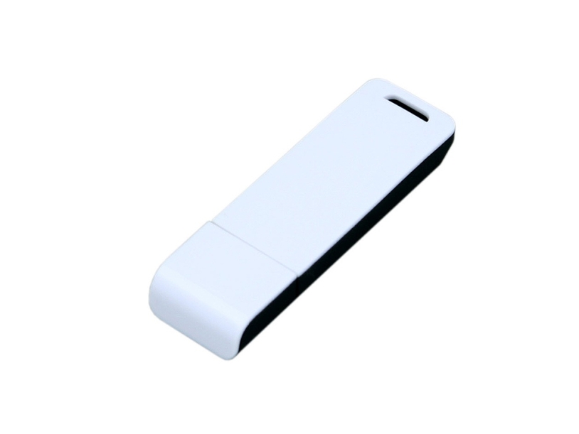 USB 2.0- флешка на 64 Гб с оригинальным двухцветным корпусом (черный/белый) 64Gb (Изображение 3)