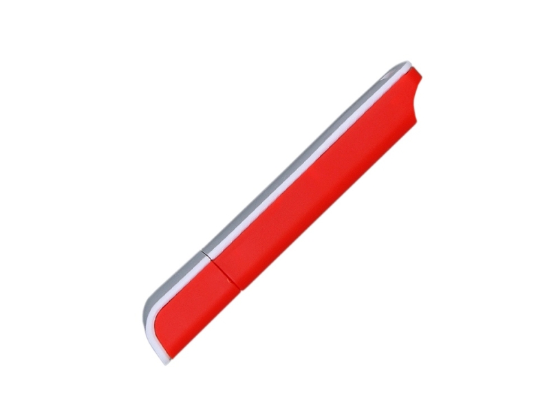 USB 2.0- флешка на 32 Гб с оригинальным двухцветным корпусом (красный/белый) 32Gb (Изображение 4)