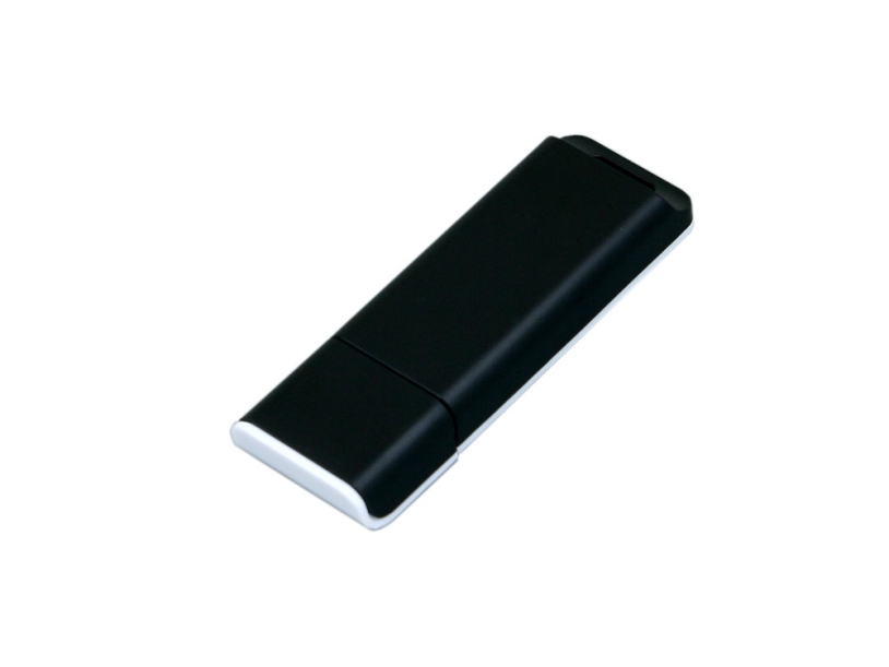 USB 2.0- флешка на 32 Гб с оригинальным двухцветным корпусом (черный/белый) 32Gb (Изображение 1)
