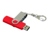 USB 2.0- флешка на 16 Гб с поворотным механизмом и дополнительным разъемом Micro USB (красный/серебристый) 16Gb (Изображение 3)