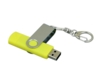 USB 2.0- флешка на 32 Гб с поворотным механизмом и дополнительным разъемом Micro USB (серебристый/желтый) 32Gb (Изображение 3)