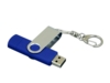 USB 2.0- флешка на 32 Гб с поворотным механизмом и дополнительным разъемом Micro USB (синий/серебристый) 32Gb (Изображение 3)