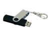 USB 2.0- флешка на 32 Гб с поворотным механизмом и дополнительным разъемом Micro USB (черный/серебристый) 32Gb (Изображение 3)