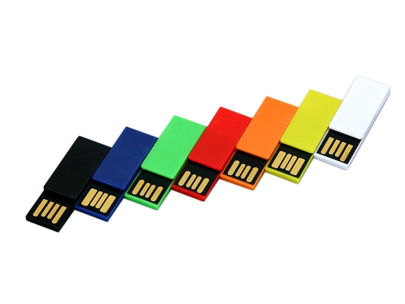 USB 2.0- флешка промо на 8 Гб в виде скрепки (зеленый) 8Gb (Изображение 4)