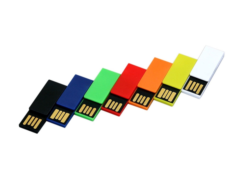 USB 2.0- флешка промо на 8 Гб в виде скрепки (красный) 8Gb (Изображение 4)