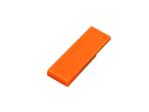 USB 2.0- флешка промо на 64 Гб в виде скрепки (оранжевый) 64Gb