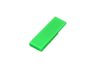 USB 2.0- флешка промо на 64 Гб в виде скрепки (зеленый) 64Gb