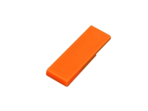 USB 2.0- флешка промо на 16 Гб в виде скрепки (оранжевый) 16Gb