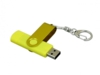 USB 2.0- флешка на 16 Гб с поворотным механизмом и дополнительным разъемом Micro USB (желтый/желтый) 16Gb (Изображение 3)