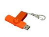 USB 2.0- флешка на 16 Гб с поворотным механизмом и дополнительным разъемом Micro USB (оранжевый) 16Gb (Изображение 3)
