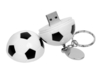 USB 2.0- флешка на 16 Гб в виде футбольного мяча (черный/белый) 16Gb (Изображение 2)