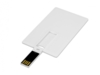 USB 2.0- флешка на 16 Гб в виде пластиковой карты с откидным механизмом (белый) 16Gb (Изображение 2)