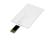 USB 2.0- флешка на 64 Гб в виде пластиковой карты с откидным механизмом (белый) 64Gb (Изображение 2)