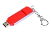 USB 2.0- флешка промо на 16 Гб с прямоугольной формы с выдвижным механизмом (красный/серебристый) 16Gb (Изображение 2)