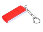 USB 2.0- флешка промо на 16 Гб с прямоугольной формы с выдвижным механизмом (красный/серебристый) 16Gb
