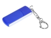 USB 2.0- флешка промо на 16 Гб с прямоугольной формы с выдвижным механизмом (синий/серебристый) 16Gb (Изображение 1)