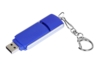 USB 2.0- флешка промо на 64 Гб с прямоугольной формы с выдвижным механизмом (синий/серебристый) 64Gb (Изображение 2)