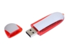 USB 2.0- флешка промо на 32 Гб овальной формы (красный/серебристый) 32Gb (Изображение 2)
