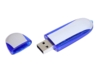 USB 2.0- флешка промо на 16 Гб овальной формы (синий/серебристый) 16Gb (Изображение 2)