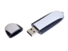 USB 2.0- флешка промо на 16 Гб овальной формы (черный/серебристый) 16Gb (Изображение 2)