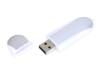 USB 2.0- флешка промо на 16 Гб овальной формы (серебристый/прозрачный) 16Gb (Изображение 2)
