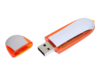 USB 2.0- флешка промо на 8 Гб овальной формы (оранжевый/серебристый) 8Gb (Изображение 2)