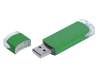 USB 2.0- флешка промо на 16 Гб прямоугольной классической формы (зеленый) 16Gb (Изображение 1)