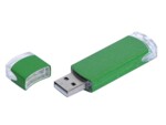 USB 2.0- флешка промо на 16 Гб прямоугольной классической формы (зеленый) 16Gb