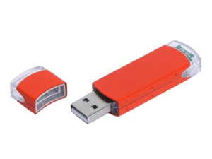 USB 2.0- флешка промо на 16 Гб прямоугольной классической формы (оранжевый) 16Gb