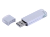 USB 2.0- флешка промо на 16 Гб прямоугольной классической формы (серебристый) 16Gb (Изображение 1)