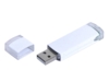 USB 2.0- флешка промо на 16 Гб прямоугольной классической формы (белый) 16Gb (Изображение 1)