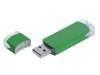 USB 2.0- флешка промо на 8 Гб прямоугольной классической формы (зеленый) 8Gb (Изображение 1)