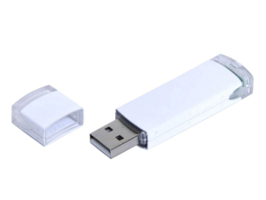 USB 2.0- флешка промо на 8 Гб прямоугольной классической формы (белый) 8Gb