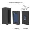 Набор зарядное "Theta" 4000 mAh + флеш-карта "Vostok" 16Гб  в футляре, голубой, покрытие soft touch (Изображение 4)