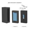 Набор зарядное "Theta" 4000 mAh + флеш-карта "Vostok" 16Гб  в футляре, голубой, покрытие soft touch (голубой) (Изображение 4)