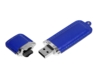 USB 2.0- флешка на 16 Гб классической прямоугольной формы (синий/серебристый) 16Gb (Изображение 2)