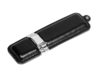USB 2.0- флешка на 16 Гб классической прямоугольной формы (черный/серебристый) 16Gb (Изображение 1)