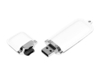 USB 2.0- флешка на 8 Гб классической прямоугольной формы (серебристый/белый) 8Gb (Изображение 2)