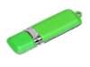 USB 2.0- флешка на 64 Гб классической прямоугольной формы (зеленый/серебристый) 64Gb (Изображение 1)