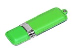 USB 2.0- флешка на 64 Гб классической прямоугольной формы (зеленый/серебристый) 64Gb