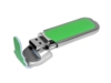 USB 2.0- флешка на 64 Гб с массивным классическим корпусом (зеленый/серебристый) 64Gb (Изображение 2)