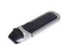 USB 2.0- флешка на 64 Гб с массивным классическим корпусом (черный/серебристый) 64Gb (Изображение 1)