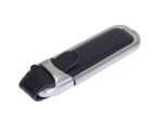USB 2.0- флешка на 32 Гб с массивным классическим корпусом (черный/серебристый) 32Gb